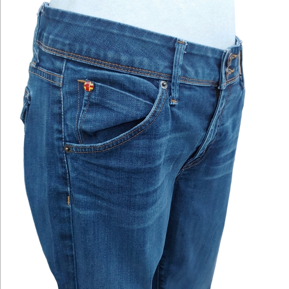 Hudson Flap Pocket Bootleg Blue Jeans Mid Wash Denim Women's size 30 - Picture 13 of 17